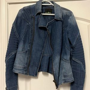 Sam Edelman Denim Moto Jacket - Size M